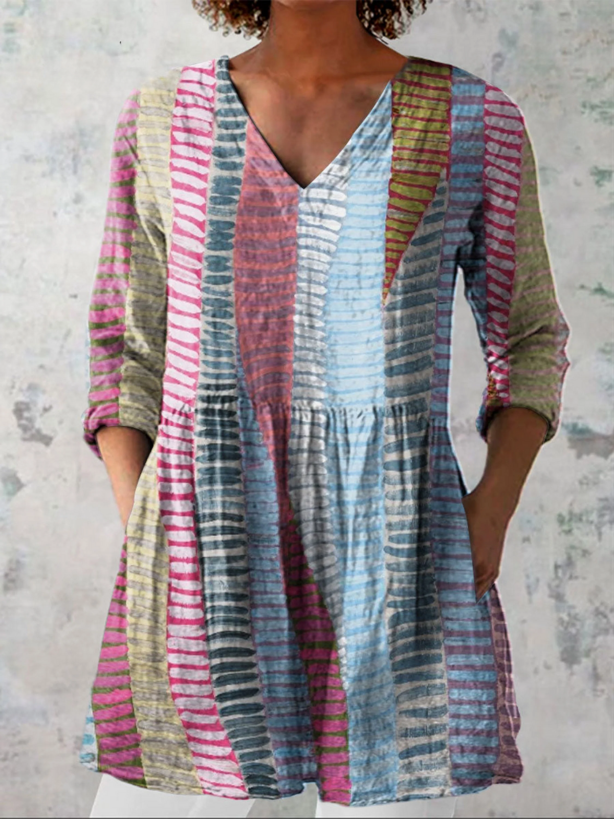Anais | Blusa larga con escote en V - Imagen 1