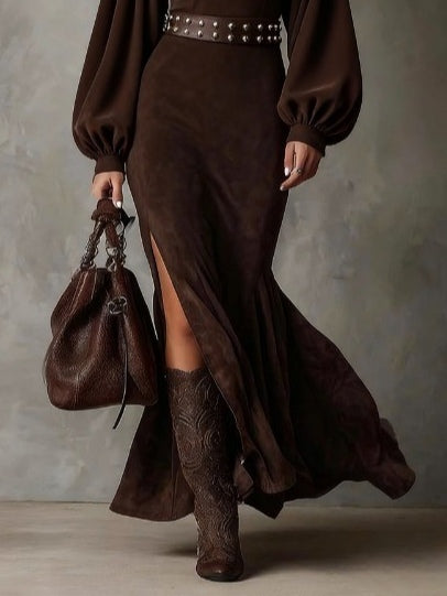 Harriet | Vestido midi vintage con mangas farol - Imagen 3