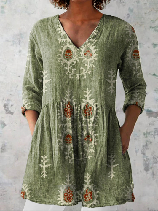 Elise | Blusa larga con escote en V - Imagen 1