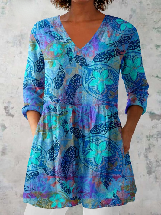 Juliette | Blusa larga con escote en V - Imagen 1