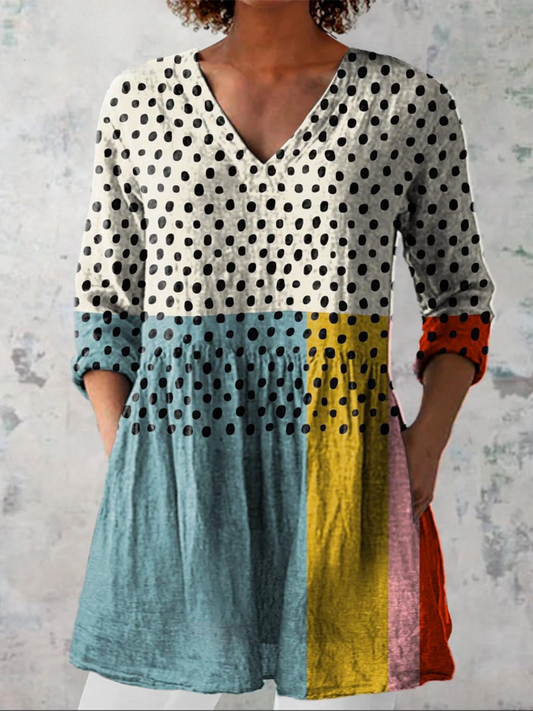 Valerie | Blusa larga con escote en V - Imagen 1