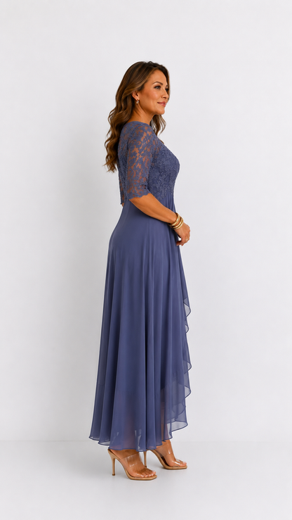 RHONDA | Elegante vestido de encaje Morado