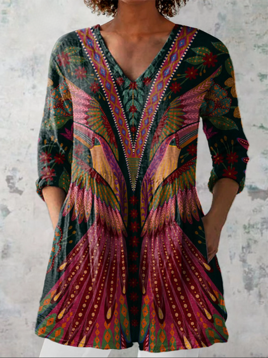 Manon | Blusa larga con escote en V - Imagen 1