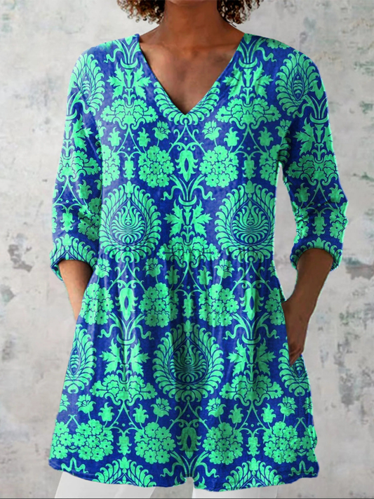 Ines | Blusa larga con escote en V - Imagen 1