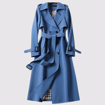 Gabardina clásica con cinturón - Verde