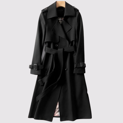 Gabardina clásica con cinturón - Verde