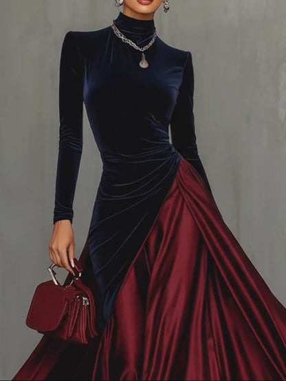 Lucrèce | Vestido largo bicolor