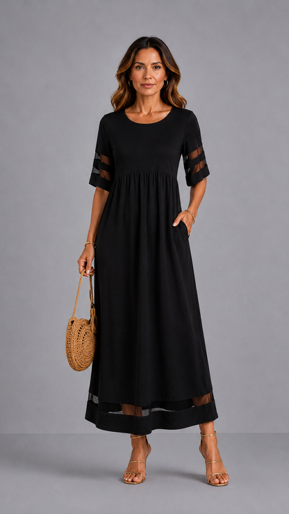 Aubrey™ – Vestido midi que disimula el abdomen