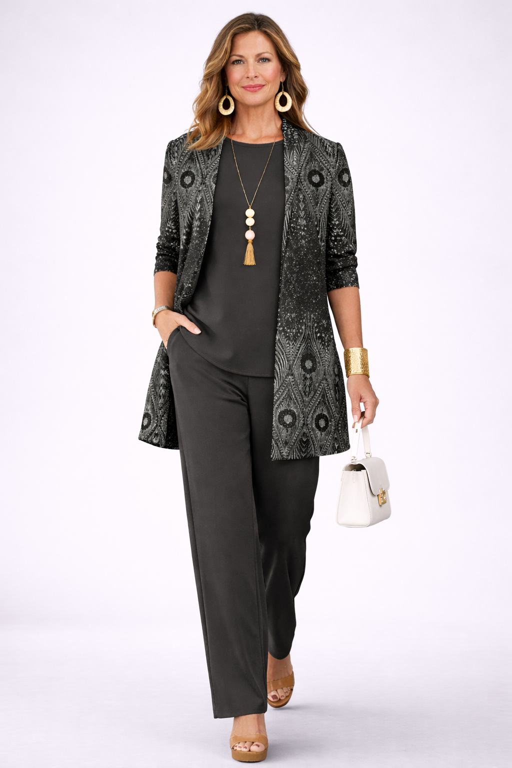 Hailey | Conjunto de Tres Piezas Elegancia Clásica — AMELOVA