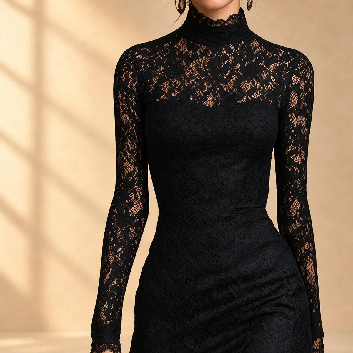 Arabella | Vestido de encaje con manga larga - Imagen 2