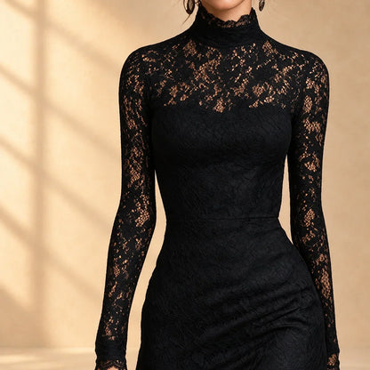 Arabella | Vestido de encaje con manga larga - Imagen 2
