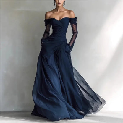 Eleonora | Vestido largo con hombros descubiertos - Imagen 3