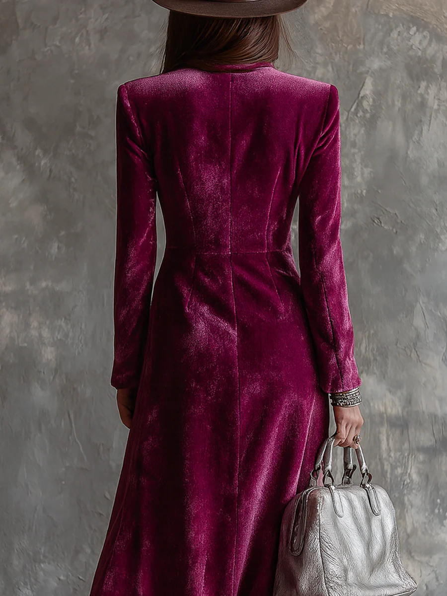 Victoria | Vestido blazer de terciopelo - Imagen 3