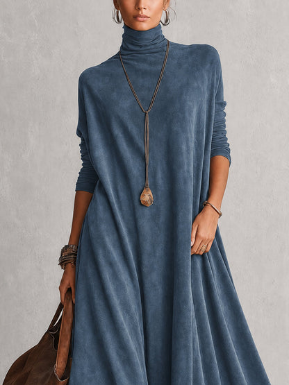 Leonora | Vestido largo con bajo de encaje y mangas fruncidas