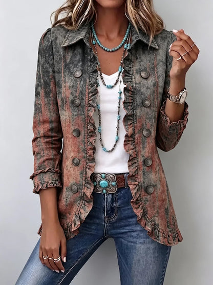 Fulvia | Chaqueta degradada con volantes
