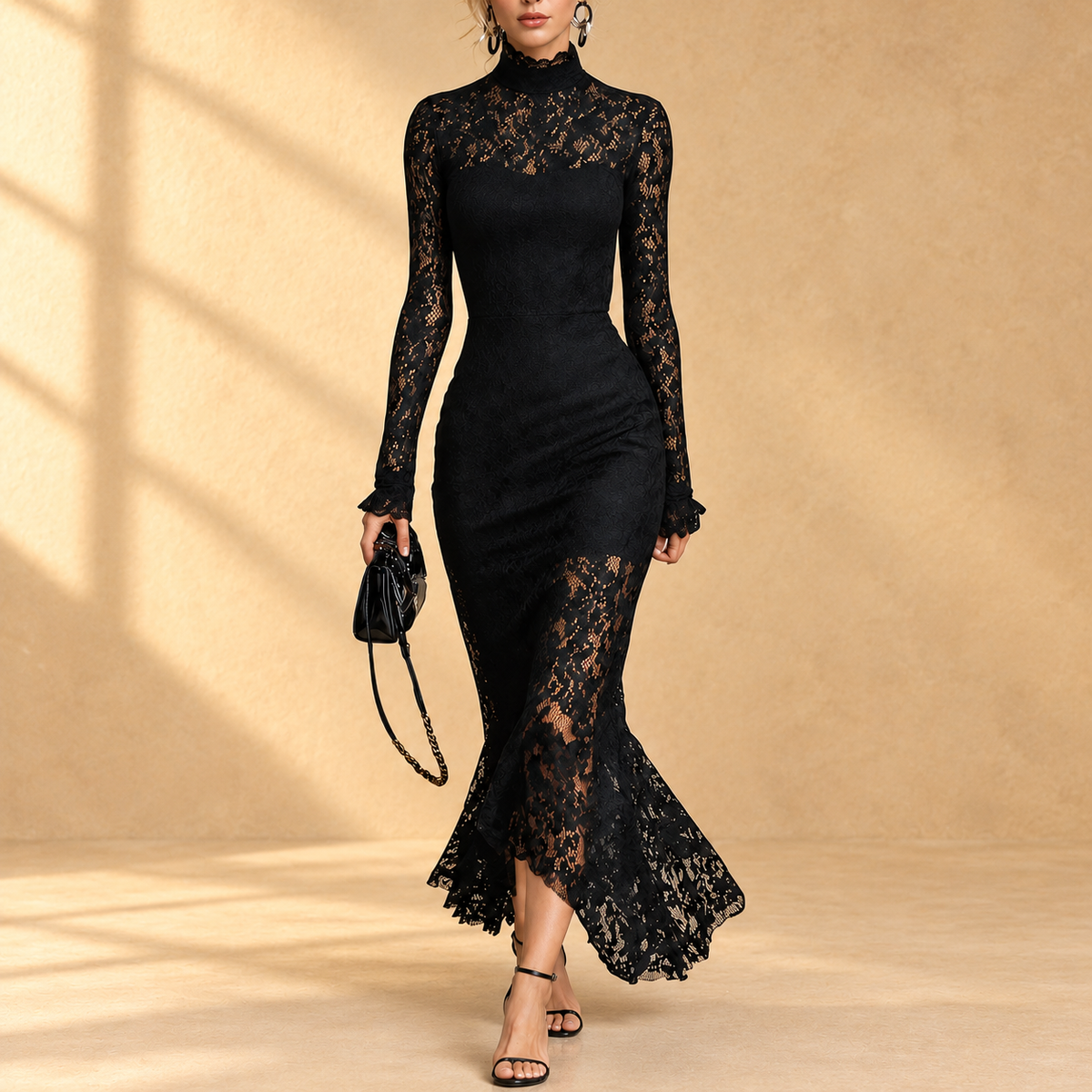 Arabella | Vestido de encaje con manga larga - Imagen 1