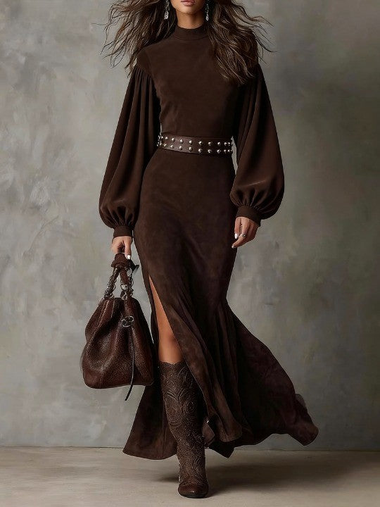 Harriet | Vestido midi vintage con mangas farol - Imagen 1